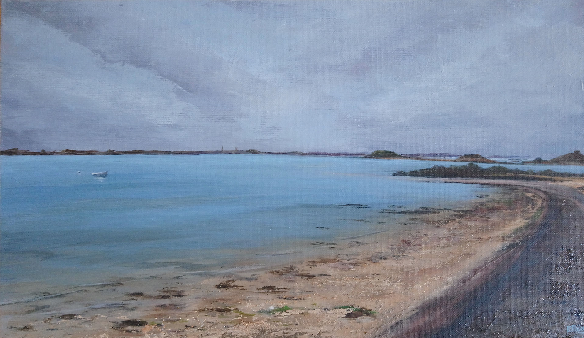 la route vers l'île Callot